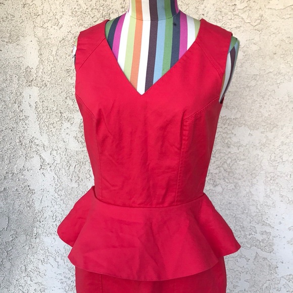 H&M Red Peplum Dress - Picture 4 of 8